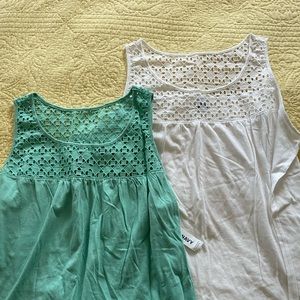 Old Navy sleeveless summer tanks